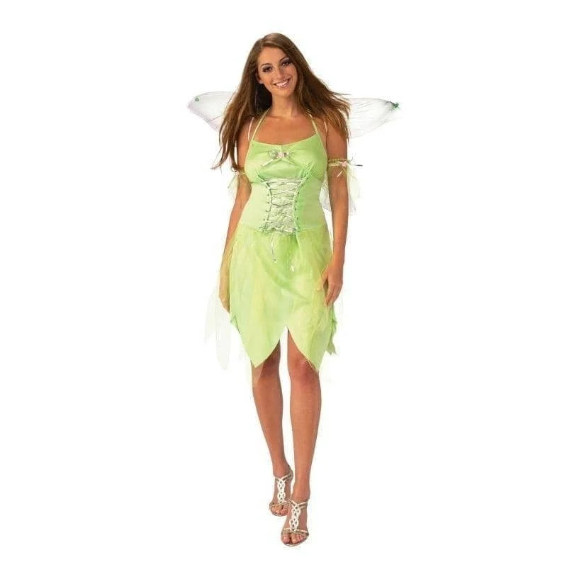Fairy Ladies Costume Green Tinkerbell Dress