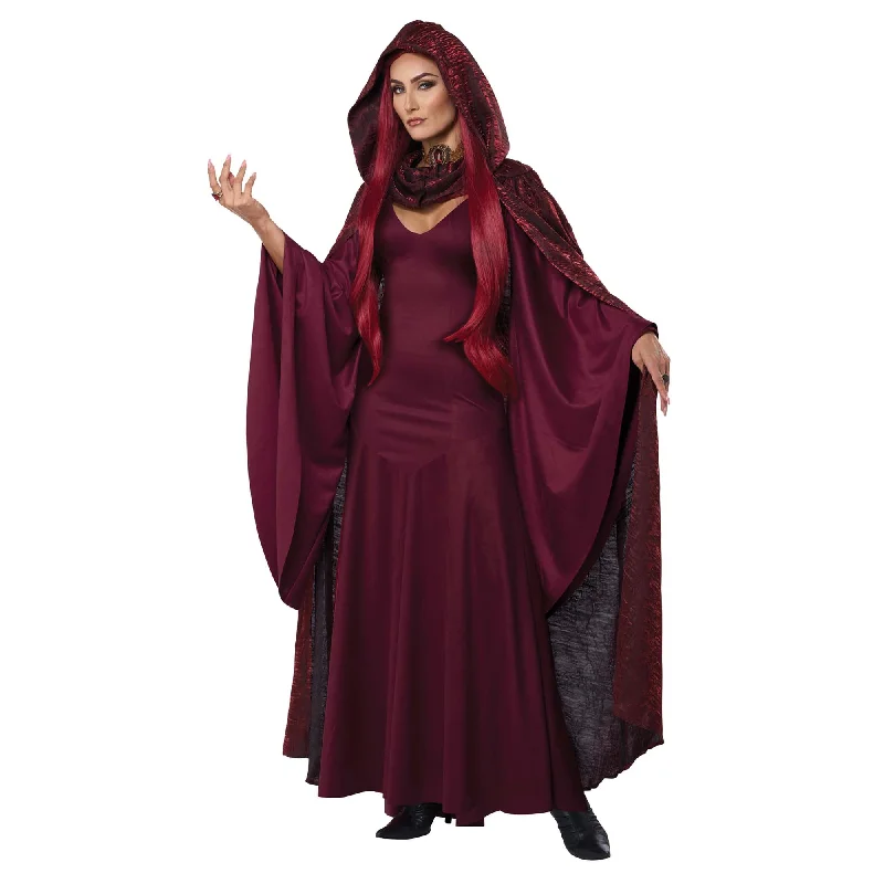 The Red Witch Costume for Adults, Red Dress