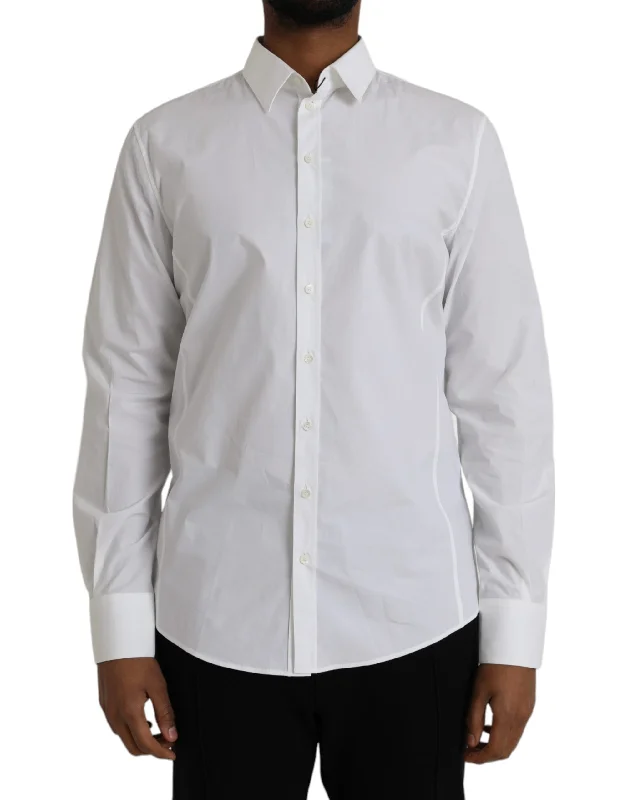 White Cotton Formal Dress Top Sicilia Shirt