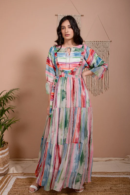 MIA LOSSE FIT TIER DRESS