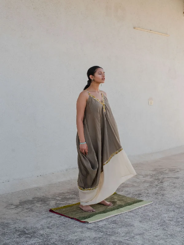 AMIRA TAUPE TANGA DRESS
