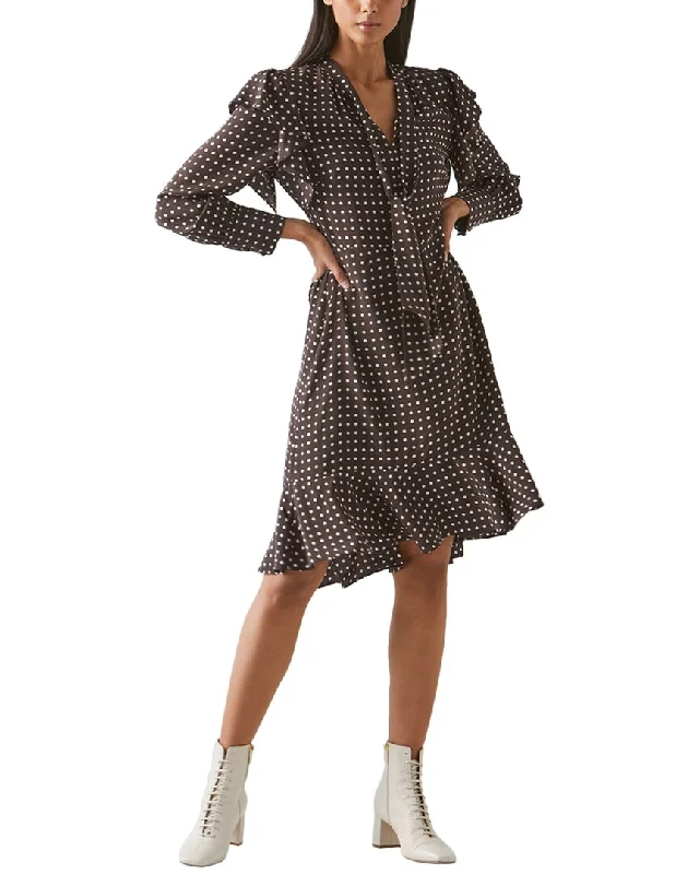 Lk Bennett Elizabeth Silk Flippy Dress