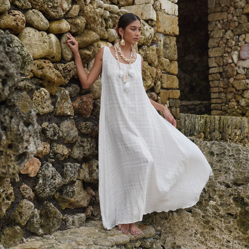 Ishtar Dress - Pearl Stripe