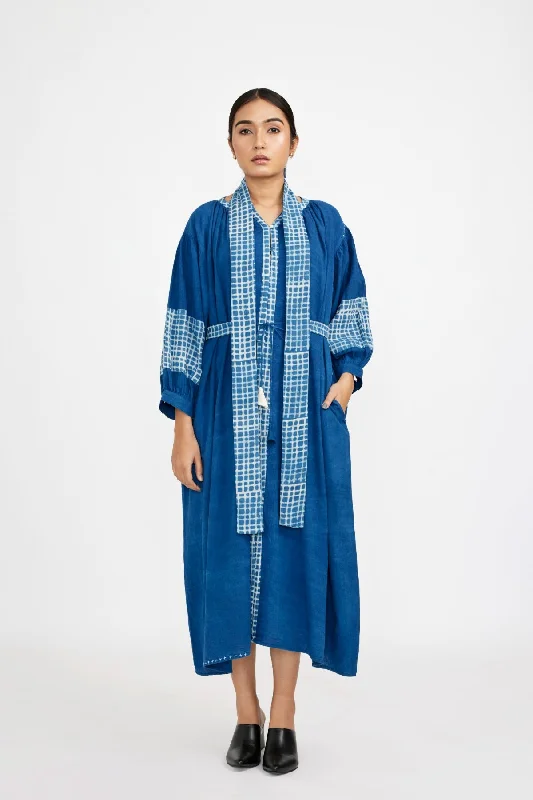 Blue Midi one-size Dress