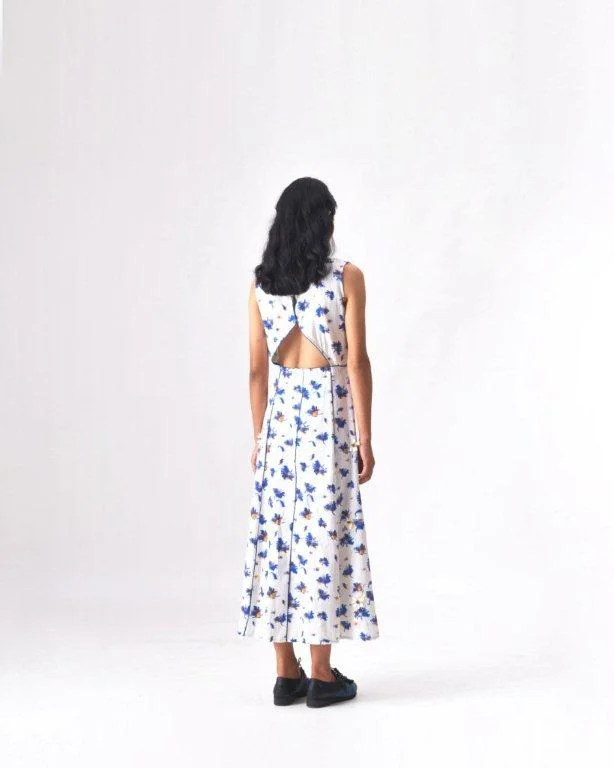 URITH - HANDLOOM DENIM A-LINE DRESS