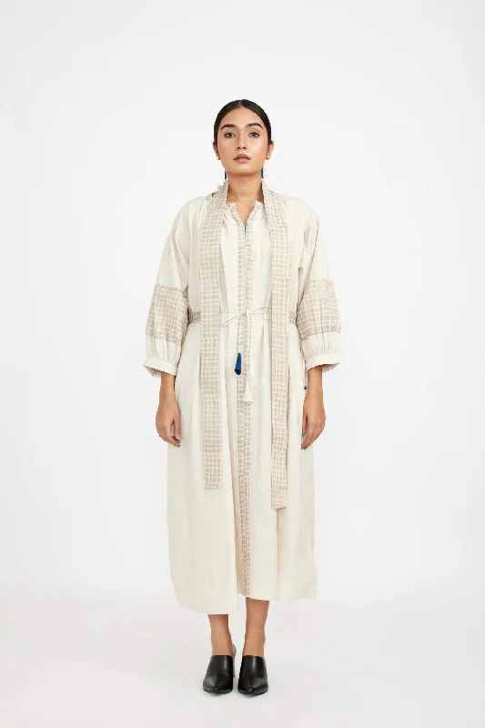 White Midi one-size Dress