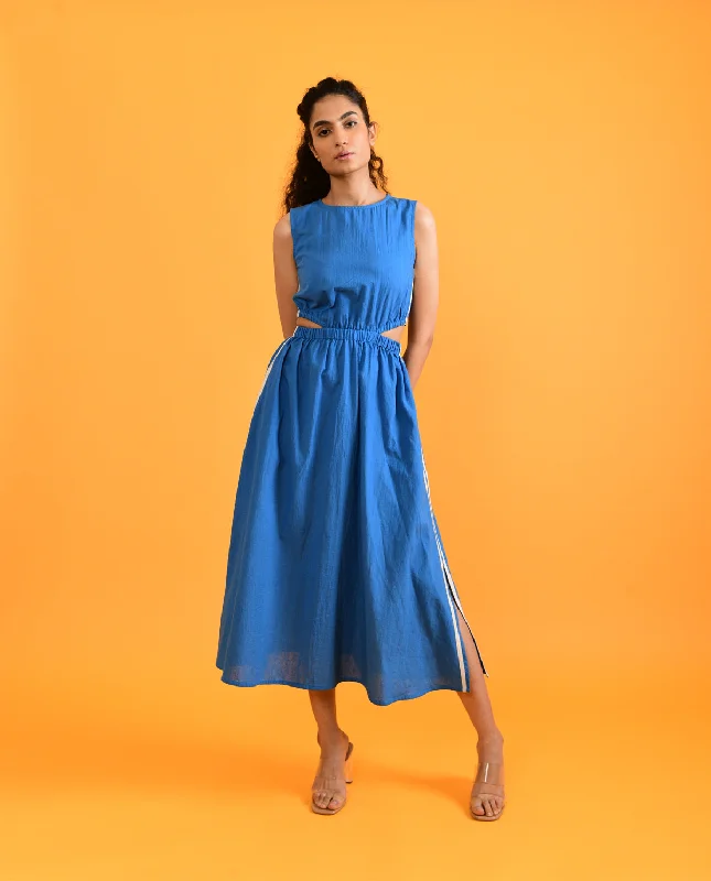 Egyptian Blue Cut Dress