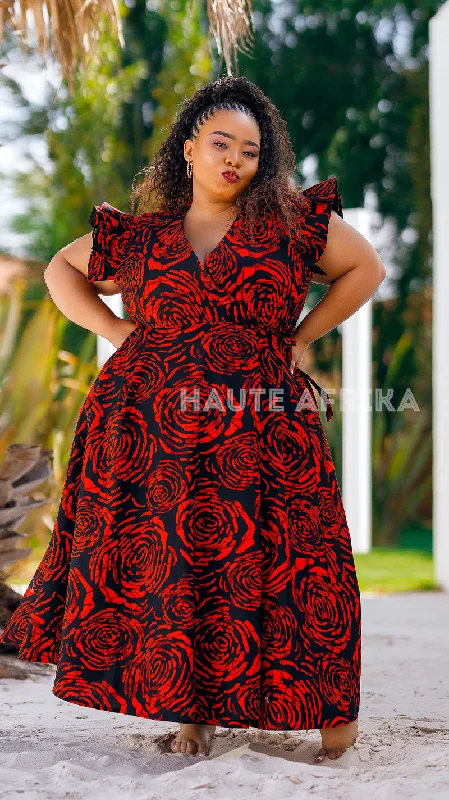 Aswan Dress - Red