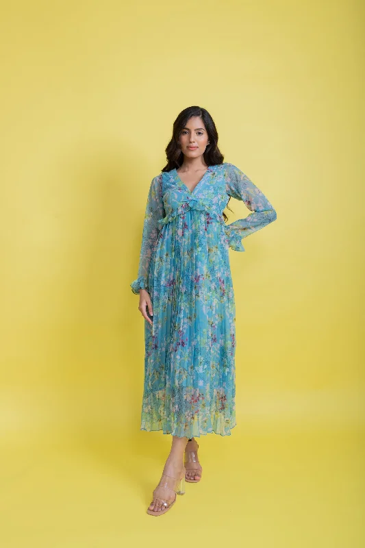 TORY PLEATED DRESS