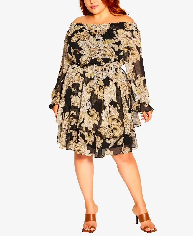 Plus Size Pretty Paisley Dress