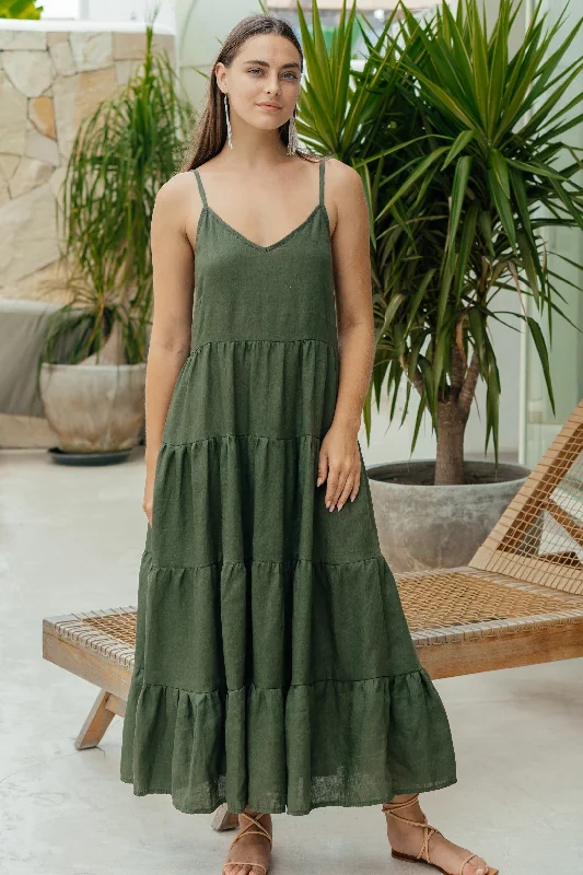 LINNEY FLOUNCE DRESS