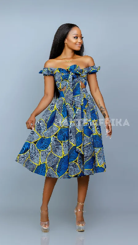 Libreville Dress - Blue