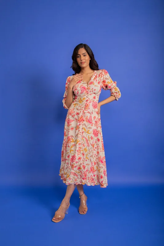 RHEA BUTTON DOWN DRESS