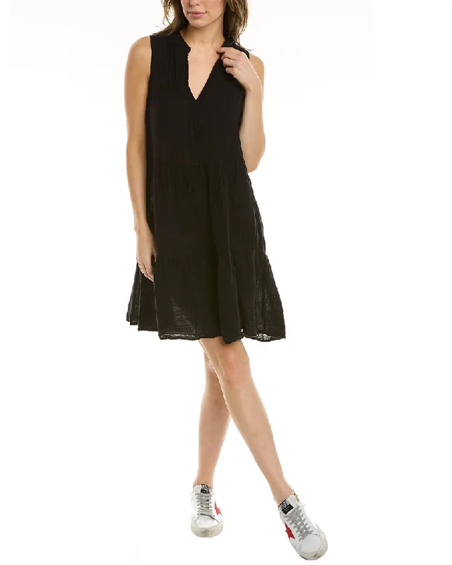 Michael Stars Daisy Mini Dress Stylish Short Sleeve Mini Dress
