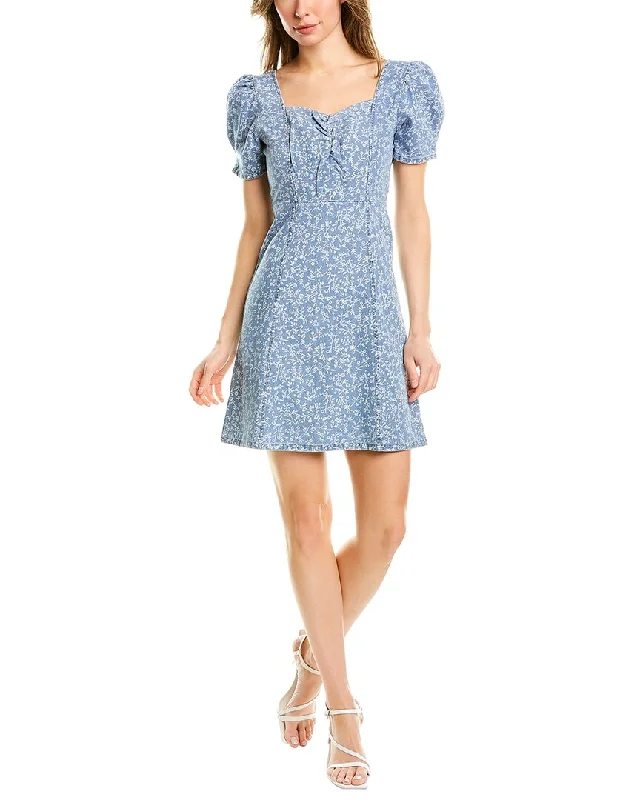 Stellah Denim Mini Dress Chic Sleeveless Mini Dress