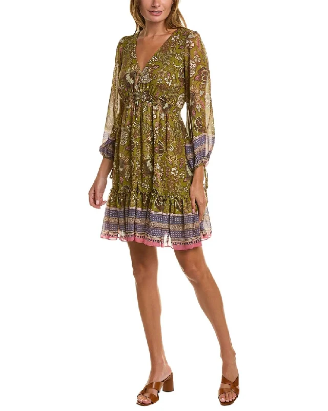 Taylor Chiffon Mini Dress Stylish Sweetheart Neck Mini Dress