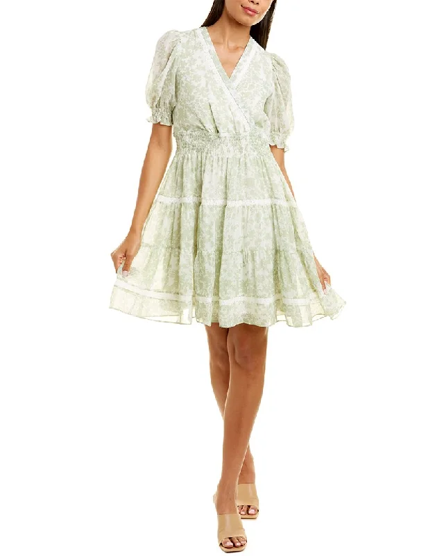Taylor Lace Mini Dress Trendy Floral Mini Dress