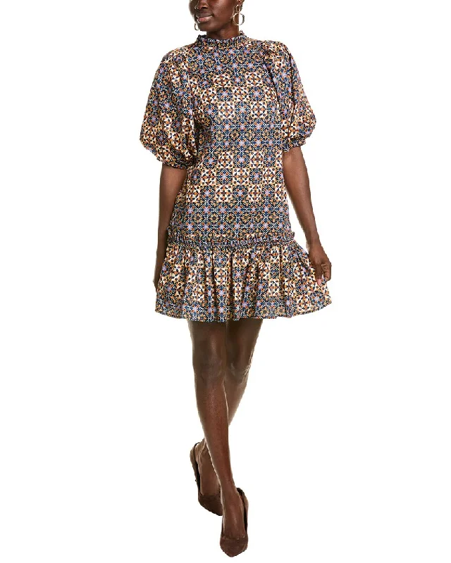 tyler böe Sammy Mosaic Mini Dress Fashionable Polka Dot Mini Dress