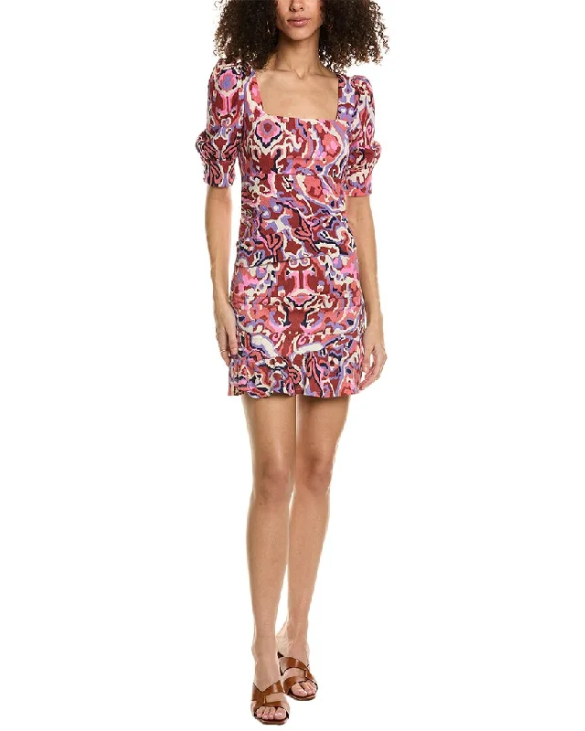 ba&sh Mini Dress Chic Mini Dress with V-Neck