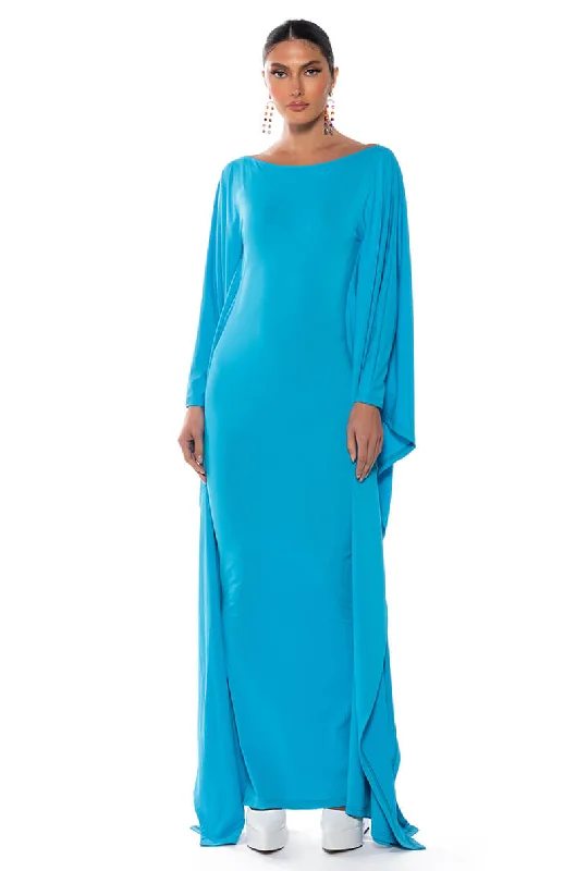 CATCH ME IN PARIS SLINKY MAXI DRESS Stylish Boho Chic Maxi Dress
