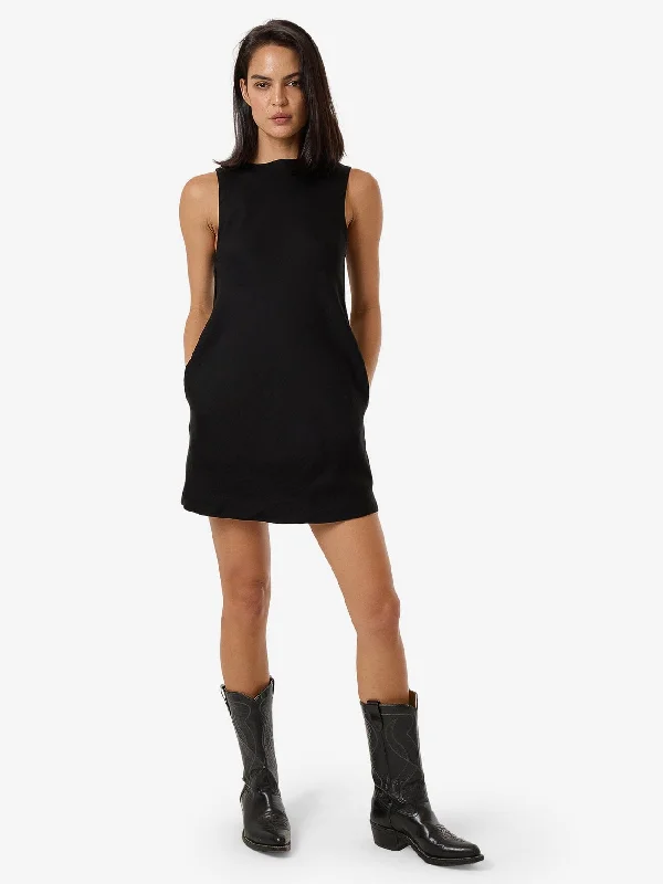 Ember Arianna Mini Dress - Black Comfortable Casual Mini Dress