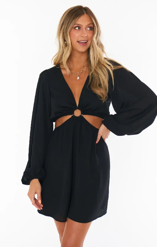 Show Me Your Mumu Go Out Cut Out Mini Dress in Black Fashionable Party Mini Dress