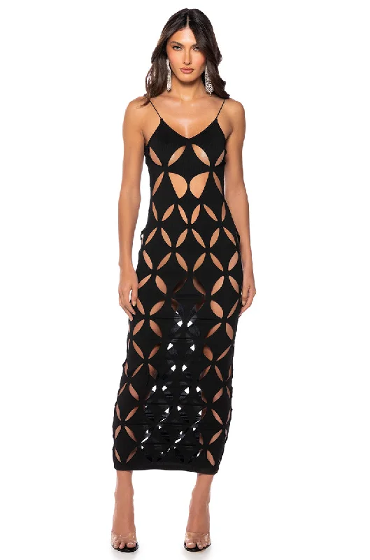 ISLAND VIBES CUTOUT TANK MAXI DRESS Trendy Maxi Dress with Straps