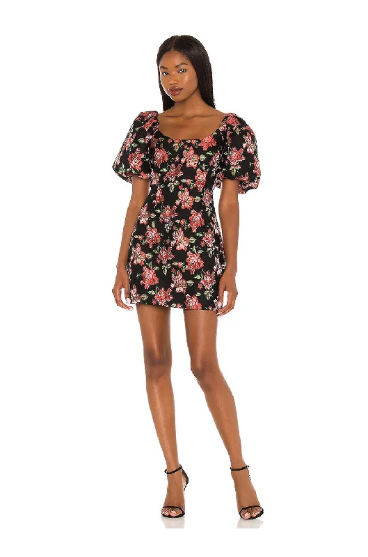 Mink Pink Larache Mini Dress In Floral Multi Trendy Tulle Mini Dress