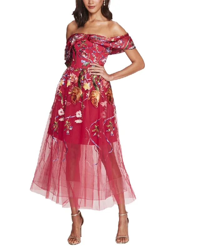Marchesa Notte Mini Dress Comfortable Smocked Mini Dress