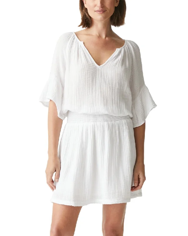 Michael Stars Katelyn Mini Dress Comfortable Off-Shoulder Mini Dress