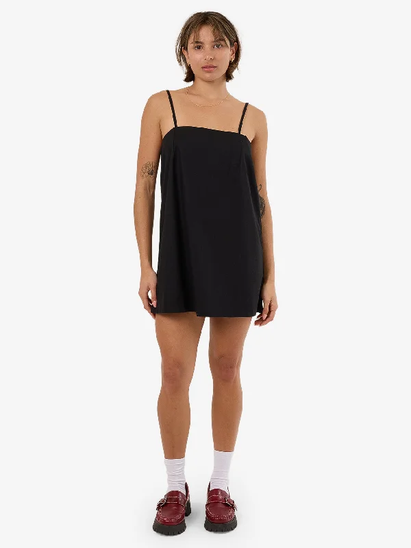 Mila Mini Dress - Black Stylish Sweetheart Mini Dress
