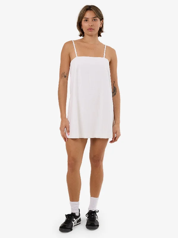 Mila Mini Dress - White Stylish Summer Mini Dress