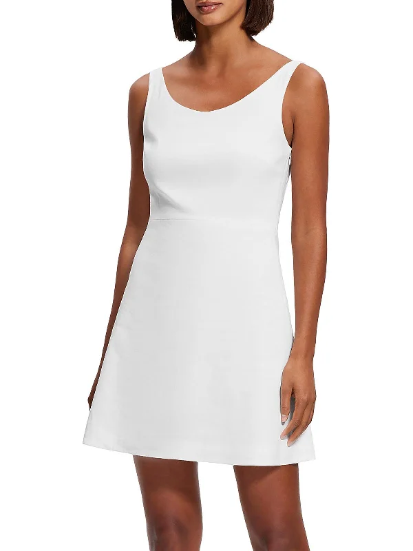 Womens Daytime Short Mini Dress Cozy Long Sleeve Mini Dress