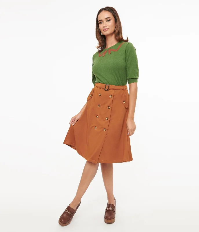 Amber Belted Midi Skirt velvet skirt plush