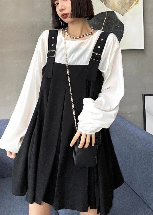 Black Age Reducing And Slim Strap Skirt corduroy skirt durable