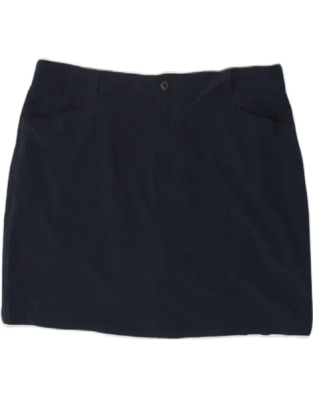 EDDIE BAUER Womens Mini Straight Skirt US 14 XL W36 Navy Blue Polyester athletic skirt fit EDDIE BAUER Womens Mini Straight Skirt US 14 XL W36 Navy Blue Polyester athletic skirt fit