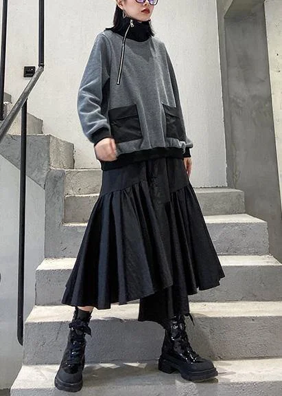 fashion asymmetric women skirts elastic waist ruffles skirts breathable skirt fabric fashion asymmetric women skirts elastic waist ruffles skirts breathable skirt fabric