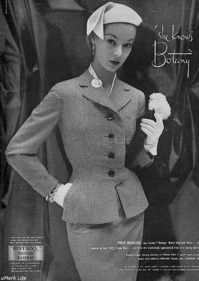 Grace - 1940s vintage suit with pencil skirt denim skirt casual