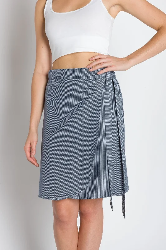 Patricia | Women's Knee Length Wrap Skirt velvet skirt luxurious