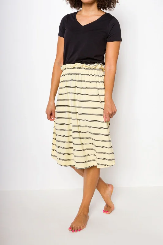Puka | Women's Elastic Waistband Skirt denim skirt fashionable