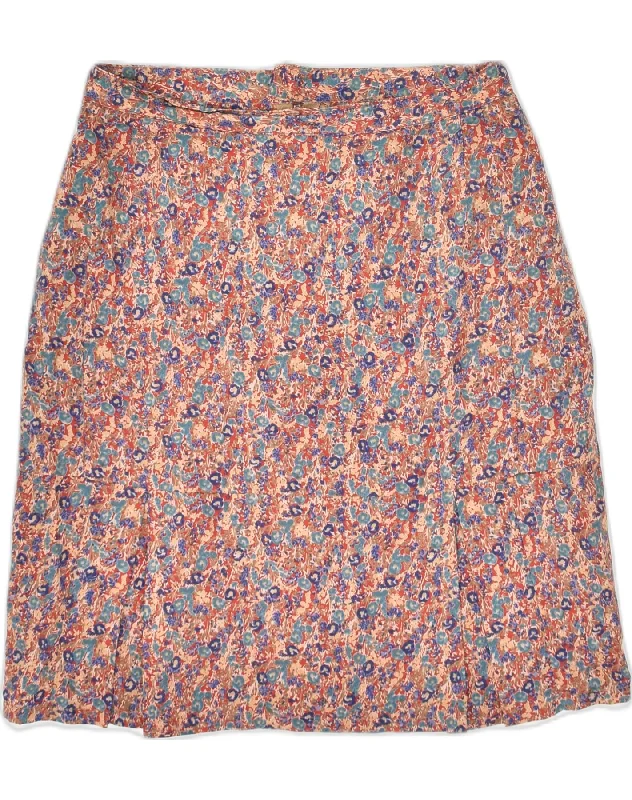 VINTAGE Womens Straight Skirt W28 Medium Multicoloured Floral seamless skirt comfort VINTAGE Womens Straight Skirt W28 Medium Multicoloured Floral seamless skirt comfort