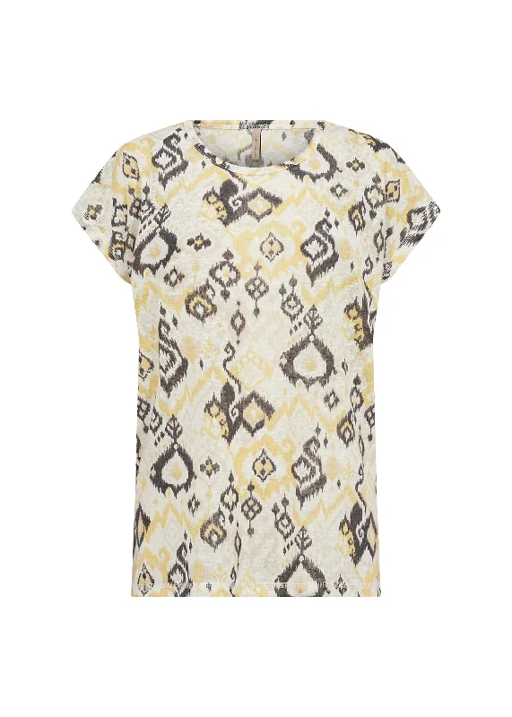 Aretha 37 Tee Shirt Cozy Linen Short Shirt