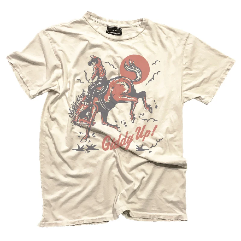 Giddy Up Tee (Antique White) Modern Contemporary Chic