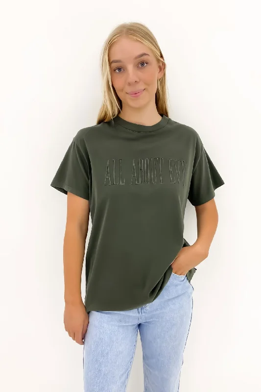 Heritage Tee 2 Forest Green Lace Blend Ribbed Blend Corduroy Blend