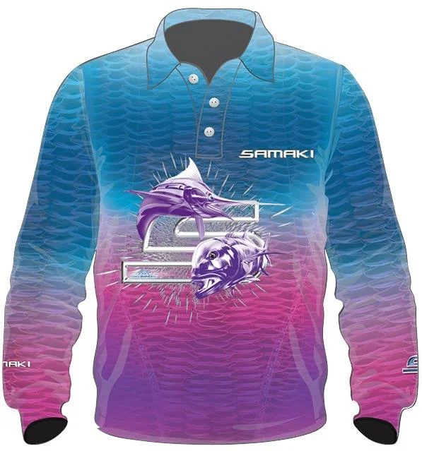 Samaki Dreamcatcher Adult Fishing Shirts Soft Flowing Short Shirt
