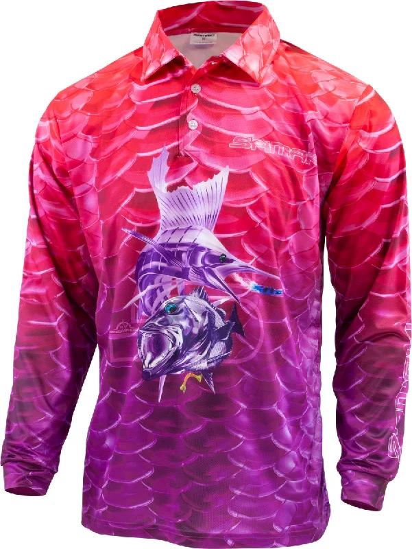 Samaki Windchime Adult Fishing Shirts Comfortable Fit Short Shirt