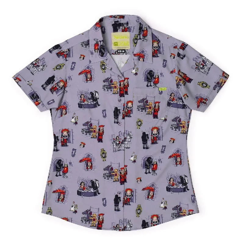Shrek "Short Lord" – Women's KUNUFLEX Short Sleeve Shirt Trendy Floral Short Sleeve