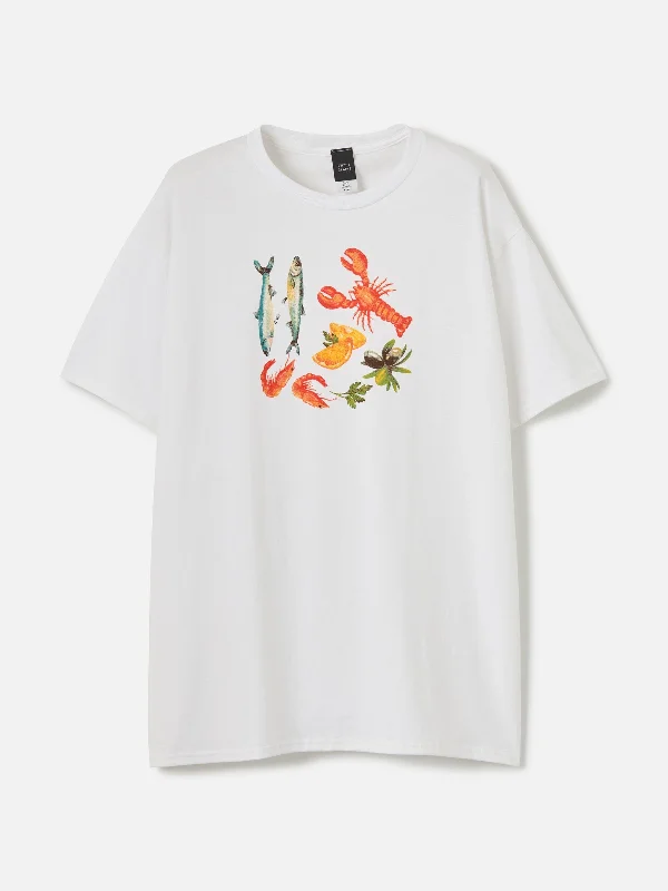 Lobster Tee Thin T-Shirt Open Front Quick Dry
