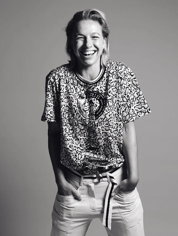 Tee-shirt imprimé bengale Barbara Bui x PSG Trendy Print Short Sleeve