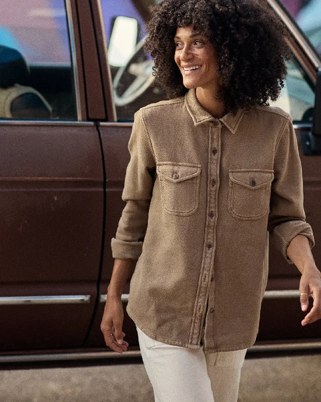 Women's Chroma Blanket Shirt Elegant Draped Short Sleeve